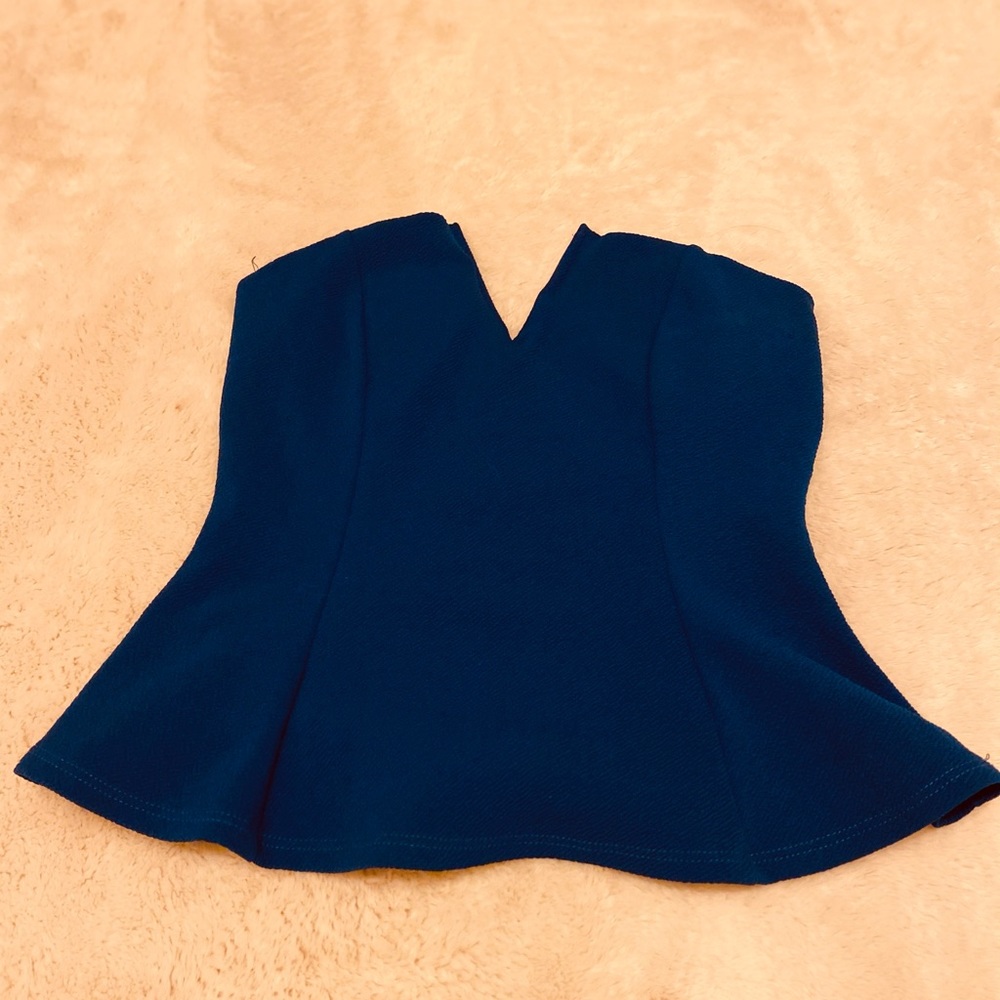 Blue party top